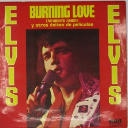 Пластинка Elvis Presley Burning Love (Ardiente Amor) y Otros Éxitos de Películas